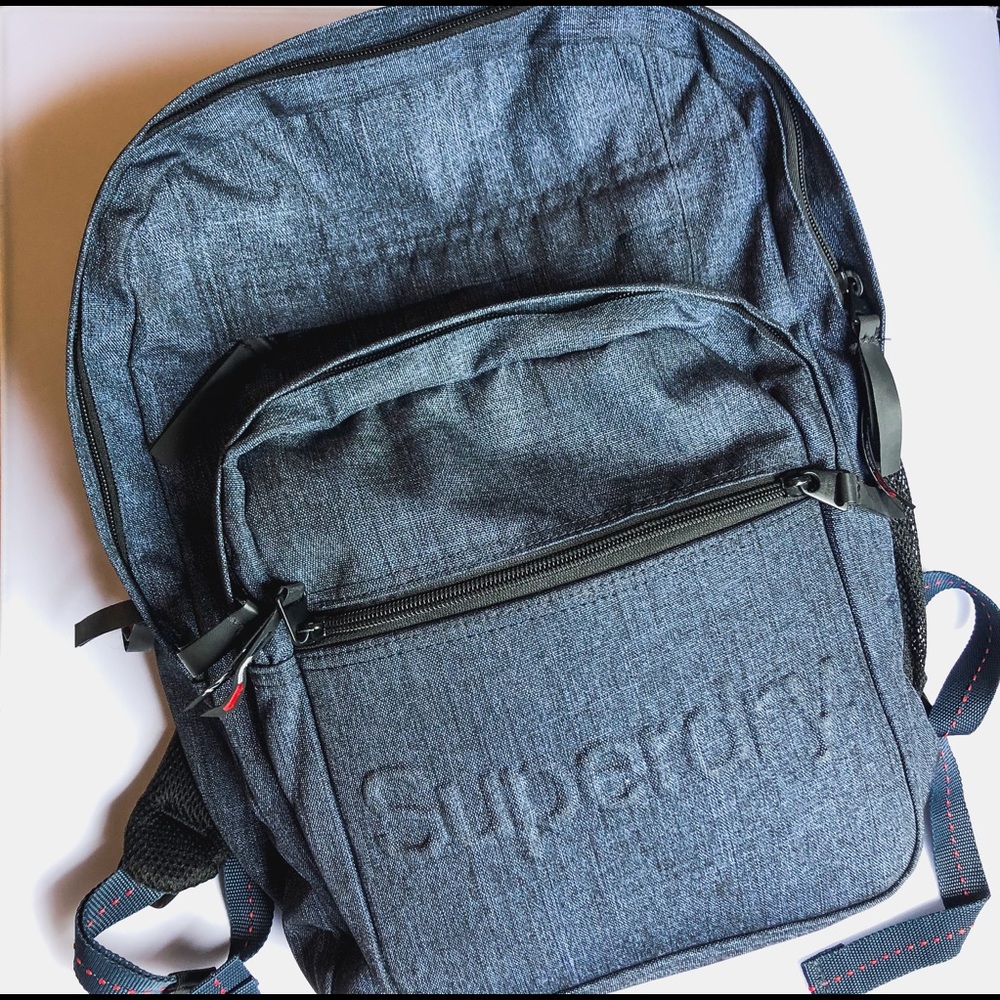 ⚪️JEAN SUPERDRY BOOKBAG🔴